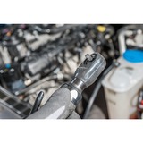 Hazet Mini destornillador de carraca multifunción 9023M-1, 1/4" y 3/8", Tornillo de percusión negro