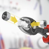 KNIPEX Pinza de agarre frontal TwinGrip 82 02 150 rojo/Azul