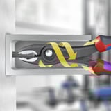 KNIPEX Pinza de agarre frontal TwinGrip 82 02 150 rojo/Azul