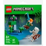 LEGO Minecraft Duelo en la Cueva Frondosa, Juegos de construcción Juego de construcción, 6 año(s), Plástico, 40 pieza(s), 35 g