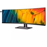 Philips 6000 series 45B1U6900C/00 pantalla para PC 113 cm (44.5") 5120 x 1440 Pixeles UltraWide Dual Quad HD LED Negro, Monitor LED negro, 113 cm (44.5"), 5120 x 1440 Pixeles, UltraWide Dual Quad HD, LED, 4 ms, Negro