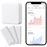 SwitchBot Paquete inteligente – pack de 3 termohigrómetros y Hub Mini, Conjunto blanco
