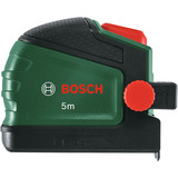 Bosch Cinta métrica 5m / 16 ft + clip para lápiz verde/Negro