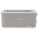 Braun HT 1610 8 1030 W Acero inoxidable, Blanco, Tostadora acero fino/blanco, Acero inoxidable, Blanco, Plástico, Acero inoxidable, Botones, Giratorio, 1030 W, 25 cm