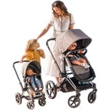 Corolle Cybex 3in1 Pram Cochecito para muñecas, Cochecitos de muñecos gris, Cochecito para muñecas, 3 año(s), 3,34 kg