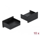 DeLOCK 64102 tapón antipolvo para puerto 10 pieza(s) USB tipo A, Tapa protectora negro, USB tipo A, Polipropileno (PP), Negro, 6,5 mm, 13 mm, 4 mm