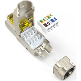 Digitus Conector de campo CAT 8.1, blindado, sin herramientas, Enchufe 