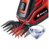EINHELL Power X-Change tijera de césped / tijera para arbustos a batería GE-CG 18/100 Li T, 18 Voltios, Podadora rojo/Negro