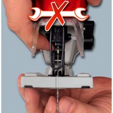 EINHELL TE-JS 100 power jigsaws 2,3 kg, Sierra de calar rojo/Negro, Negro, Rojo, 45°, 10 cm, 1 cm, Corriente alterna, 750 W