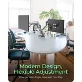 ICY BOX IB-MS524-T 81,3 cm (32") Escritorio Gris, Plata, Soporte de monitor gris, Pinza/Atornillado, 18 kg, 43,2 cm (17"), 81,3 cm (32"), 100 x 100 mm, Gris, Plata