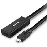 Lindy 43364 cable USB USB 3.2 Gen 2 (3.1 Gen 2) 5 m USB C 10 Gbit/s Negro, Cable alargador negro, 5 m, USB C, USB C, USB 3.2 Gen 2 (3.1 Gen 2), 10 Gbit/s, Negro