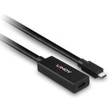 Lindy 43364 cable USB USB 3.2 Gen 2 (3.1 Gen 2) 5 m USB C Negro, Cable alargador negro, 5 m, USB C, USB C, USB 3.2 Gen 2 (3.1 Gen 2), 10 Gbit/s, Negro