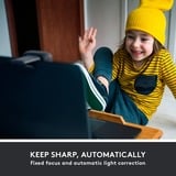 Logitech 960-001364 cámara web 1280 x 720 Pixeles USB Grafito, Webcam negro, 1280 x 720 Pixeles, 30 pps, 1280x720@30fps, 720p, 60°, USB