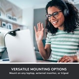 Logitech 960-001364 cámara web 1280 x 720 Pixeles USB Grafito, Webcam negro, 1280 x 720 Pixeles, 30 pps, 1280x720@30fps, 720p, 60°, USB