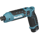 Makita Atornillador de impacto inalámbrico TD023DSE, 7,2 Voltios, Tornillo de percusión azul/Negro