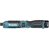 Makita Atornillador de impacto inalámbrico TD023DSE, 7,2 Voltios, Tornillo de percusión azul/Negro