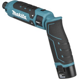 Makita Atornillador de impacto inalámbrico TD023DSE, 7,2 Voltios, Tornillo de percusión azul/Negro