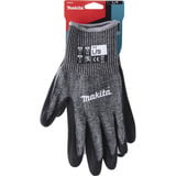 Makita Guantes de trabajo, talla L (9), resistencia al corte F/7 negro/Gris