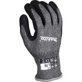 Makita Guantes de trabajo, talla L (9), resistencia al corte F/7 negro/Gris