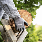 Makita Guantes de trabajo, talla L (9), resistencia al corte F/7 negro/Gris