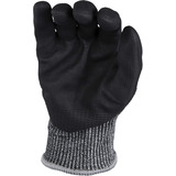 Makita Guantes de trabajo, talla L (9), resistencia al corte F/7 negro/Gris