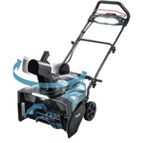 Makita Sopladora de nieve a batería SN001GZ, 40 Voltios, Soplador de nieve verde/Negro