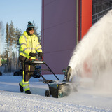 Makita Sopladora de nieve a batería SN001GZ, 40 Voltios, Soplador de nieve verde/Negro