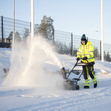 Makita Sopladora de nieve a batería SN001GZ, 40 Voltios, Soplador de nieve verde/Negro