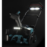 Makita Sopladora de nieve a batería SN001GZ, 40 Voltios, Soplador de nieve verde/Negro