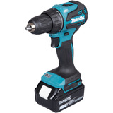 Makita Taladro atornillador a batería DDF490Z, 18 Voltios, Taladro/destornillador azul/Negro