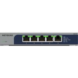 Netgear MS105-100EUS switch No administrado 2.5G Ethernet (100/1000/2500) Energía sobre Ethernet (PoE) 1U, Interruptor/Conmutador gris, No administrado, 2.5G Ethernet (100/1000/2500), Energía sobre Ethernet (PoE), Montaje en rack, 1U