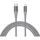 Nevox 1886 cable de conector Lightning 2 m Gris, Plata plateado/Gris, 2 m, Lightning, USB C, Macho, Macho, Gris, Plata