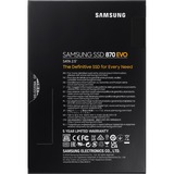 SAMSUNG 870 EVO 2.5" 250 GB Serial ATA III V-NAND, Unidad de estado sólido 250 GB, 2.5", 560 MB/s, 6 Gbit/s