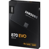 Samsung 870 EVO 250 GB 2.5" Serial ATA III V-NAND, Unidad de estado sólido 250 GB, 2.5", 560 MB/s, 6 Gbit/s