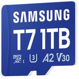 Samsung T7 microSDXC 1 TB, Tarjeta de memoria azul