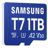 Samsung T7 microSDXC 1 TB, Tarjeta de memoria azul