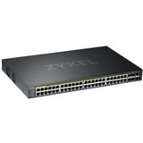 Zyxel GS2220-50HP-EU0101F switch Gestionado L2 Gigabit Ethernet (10/100/1000) Energía sobre Ethernet (PoE) Negro, Interruptor/Conmutador Gestionado, L2, Gigabit Ethernet (10/100/1000), Energía sobre Ethernet (PoE), Montaje en rack