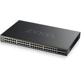 Zyxel GS2220-50HP-EU0101F switch Gestionado L2 Gigabit Ethernet (10/100/1000) Energía sobre Ethernet (PoE) Negro, Interruptor/Conmutador Gestionado, L2, Gigabit Ethernet (10/100/1000), Energía sobre Ethernet (PoE), Montaje en rack