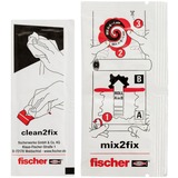 fischer GOW Adhesivo para baño Multipack, 4 piezas, Pegamento transparente