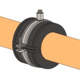 fischer Juego de abrazaderas para tubos FGRS 20-24, con tacos, Brida 