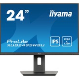 iiyama ProLite XUB2495WSU-B7 pantalla para PC 61,2 cm (24.1") 1920 x 1200 Pixeles WUXGA LED Negro, Monitor LED negro (mate), 61,2 cm (24.1"), 1920 x 1200 Pixeles, WUXGA, LED, 4 ms, Negro