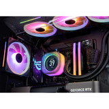 ALTERNATE PC para juegos • RTX 5080 • AMD Ryzen™ 7 9800X3D • 32 GB RAM Reacondicionado, Gaming-PC negro/Transparente