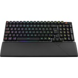 ASUS ROG Strix Scope II 96 RX Wireless teclado Juego USB + RF Wireless + Bluetooth Negro, Teclado para gaming negro, 96%, Inalámbrico y alámbrico, USB + RF Wireless + Bluetooth, Switch de tecla óptico, LED RGB, Negro