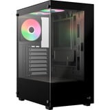 Aerocool Pivot Midi Tower Negro, Cajas de torre negro, Midi Tower, PC, Negro, ATX, micro ATX, Mini-ITX, SPCC, Acero, Juego