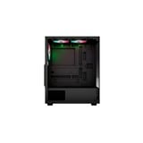 Aerocool Pivot Midi Tower Negro, Cajas de torre negro, Midi Tower, PC, Negro, ATX, micro ATX, Mini-ITX, SPCC, Acero, Juego