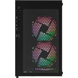 Aerocool Pivot Midi Tower Negro, Cajas de torre negro, Midi Tower, PC, Negro, ATX, micro ATX, Mini-ITX, SPCC, Acero, Juego