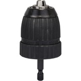 Bosch 2 608 572 075 portabrocas Portabrocas sin llave 1/4" Portabrocas sin llave, 1 mm, 1 cm, 1/4", Metal, Negro, Acero inoxidable