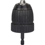 Bosch 2 608 572 075 portabrocas Portabrocas sin llave 1/4" Portabrocas sin llave, 1 mm, 1 cm, 1/4", Metal, Negro, Acero inoxidable
