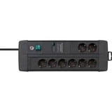 Brennenstuhl Premium-Line 8 tomas Fach Duo, Regleta negro