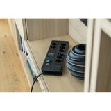 Brennenstuhl Premium-Line 8 tomas Fach Duo, Regleta negro